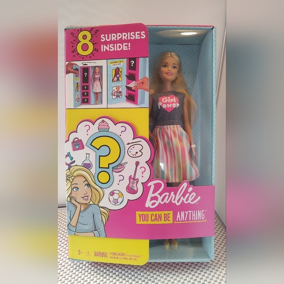 Barbie Other - Barbie You Can Be Anything 8 Surprises Blonde, blue eyes 2018 Mattel